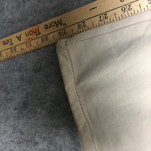 Dream Jeannes Quacker Factory Jeans 10 30 High Rise Bootcut Khaki Stretch Beige - Picture 8 of 13